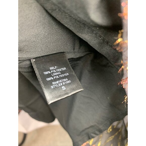 Women's Pomander Place Black Pattern Dress Size S - Picture 6 of 6